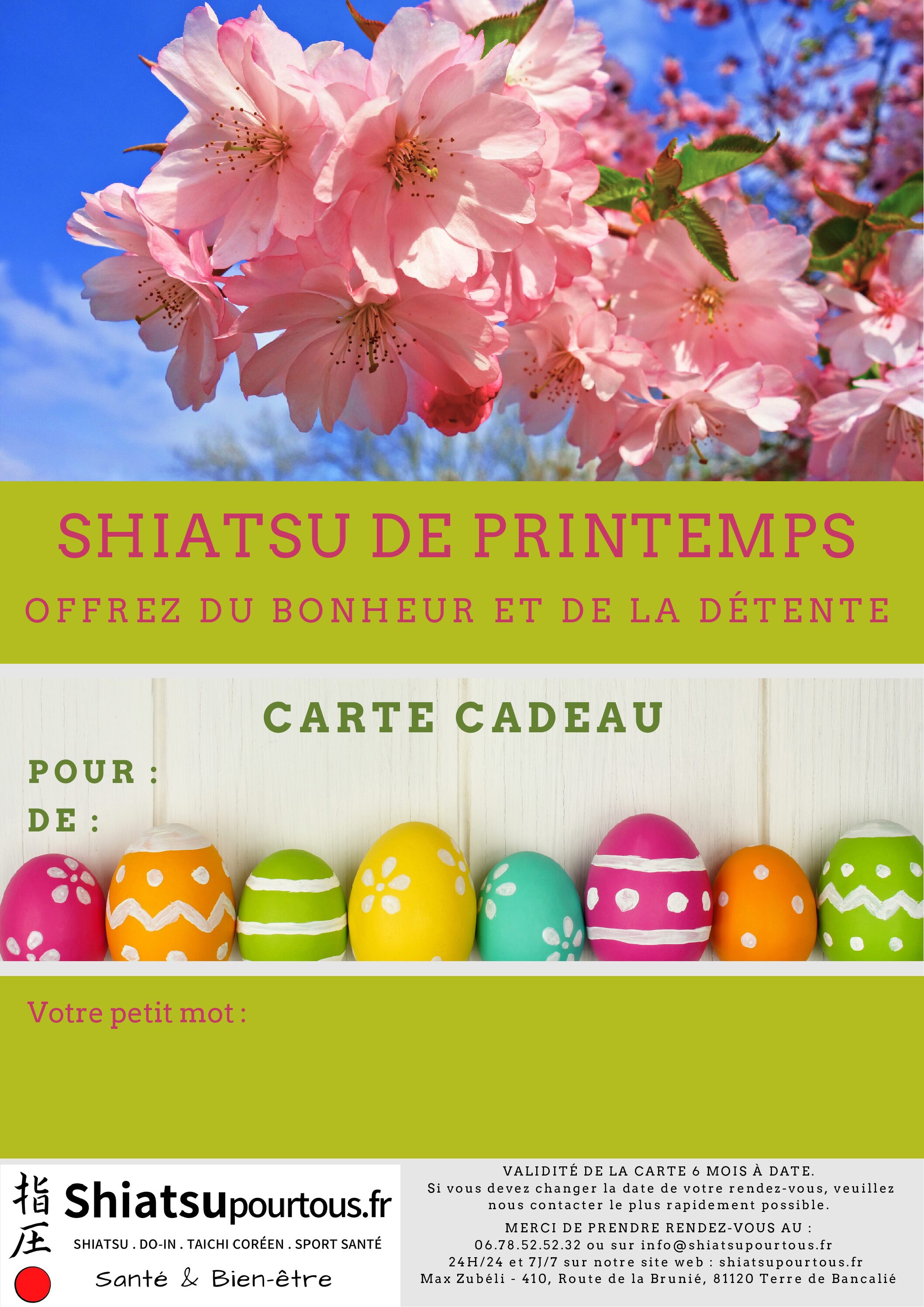 Ma carte cadeau de saison